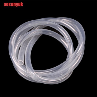 {aosunyuk} tubo de silicona translúcido transparente de 1 m de grado alimenticio, no tóxico, leche, leche, goma suave, IQQ (5)