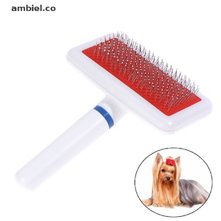 ambiel: peine multiusos para perros y gatos, cepillo de aguja para mascotas, para cachorro, perro pequeño [co]