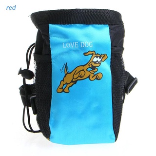 rojo mascota perro cachorro obediencia agilidad cebo entrenamiento tratamiento comida snack bolsa de cinturón bolsas