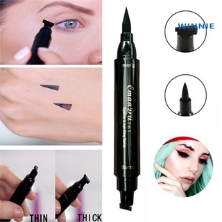 [winnie] delineador de ojos negro a prueba de manchas/delineador profesional sintético para maquillaje