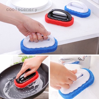 cepillo de esponja de limpieza de cocina potente cepillo de descontaminación esponja cepillo estufa bañera duro fondo cepillo de limpieza
