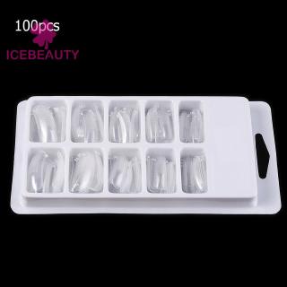 20/100 pzs molde de acrílico para uñas postizas de gel con herramienta de escala