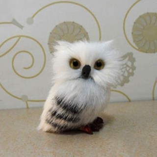 Mini simulación Harry Potter realista Hedwig búho juguete modelo regalo de navidad (1)