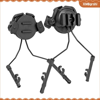 2pc casco riel adaptador de auriculares soporte rack para 19-21 mm