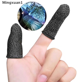 [Mingxuan] 2 piezas de control de juegos cubre dedos pulgares manga transpirable antideslizante sudor