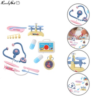 Lovelycat Safe pretender Doctor juguete estetoscopio primeros auxilios caso pretender juego de juguete realista para niños