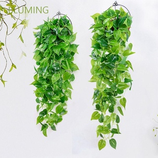 BLUMING For House Garden Wedding Artificial Plants Green Ivy Vine Fake Plants Silk Leaf Hanging Wall Plastic Decoration Vine Plants