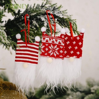 DABNEY Mini Christmas Decoration Delicate Gnomes Christmas Pendant Blessings New Year 1/3pcs Gifts Xmas Decoration Knit Hat Party Supplies (1)