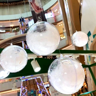 [lanfigure] 5 bolas transparentes bola bola adorno DIY colgante para árbol de navidad MY