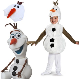 película frozen muñeco de nieve olaf cosplay disfraz de niños de navidad lindo fiesta de halloween vestir mono traje