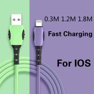 Apple//m Cable de carga de silicona líquida de carga rápida para Iphone 11 Ipad Line (1)