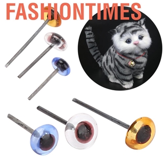 Fashiontimes - ojos de juguete de plástico (150 unidades, 5 mm, 3 colores, seguridad transparente, para fieltro de aguja)
