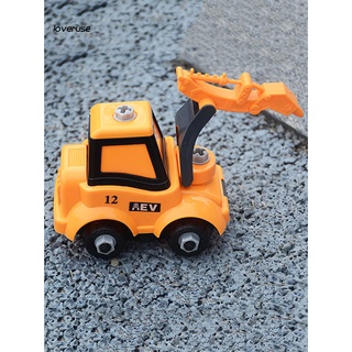 /LO/ Color brillante camión de juguete de construcción de vehículo conjunto práctico para cumpleaños (7)