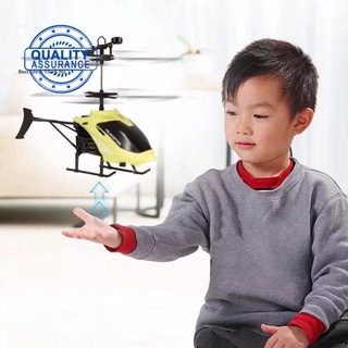 Mini RC Control Remoto De Inducción Infrarroja Juguete 2CH Plano Gyro Drone Juguetes Drohne Helicóptero N0I4