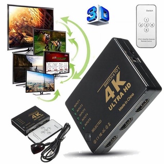 Qilin: Cable divisor compatible con HDMI de 5 puertos, multiinterruptor 4K, divisor Hub Box