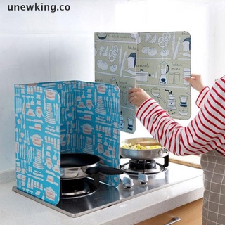 [unewking] placa de deflector de aluminio anti salpicaduras a prueba de aislamiento de cocina co