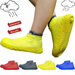 Y1zj 1 par de fundas de zapatos de látex reutilizables antideslizantes impermeables botas de lluvia