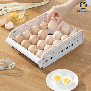 Cajón de cocina refrigerador huevo fresco mantenimiento caja de almacenamiento 20 rejilla huevo estante de almacenamiento de huevos (5)