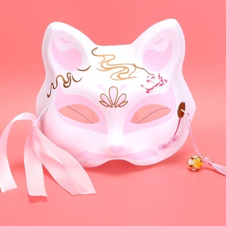 seebaum unisex disfraz protección de fiesta estilo japonés decoración de halloween gato protección 3d con borlas flor de cerezo campana no tóxico pintado a mano cosplay props (5)