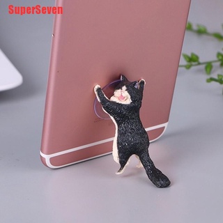SuperSeven lindo gato teléfono móvil titular de la ventosa de escritorio soporte de la tableta Stent gatito regalos (3)
