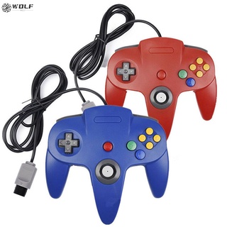Control Joystick n64 Gamepad con cable largo Para Nintendo Classic 64 consola juegos (Lobo)