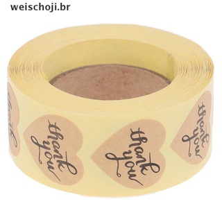 Wei 500 piezas stickers/Etiquetas adhesivas Thank You" Para sellado De pasteles