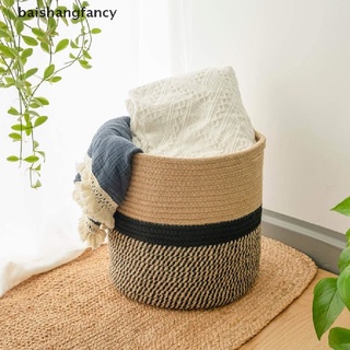 bsfc cesta maceta cuerda de algodón tejida decoración hogar maceta artículos caja de almacenamiento fancy
