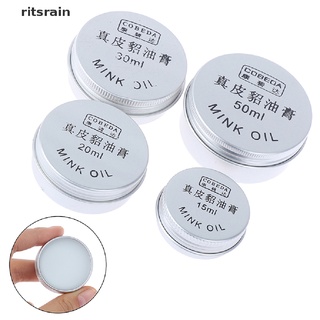 Ritsrain 15/20/30/50ML Leather Craft DIY Pure Mink Oil Cream for Leather Maintenance CO
