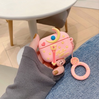 3D Earphone Case Protective Cover Case Compatible with AirPods Pro with Carabiner Cute Cat Cartoon Headphone Earpods Earbuds Silicone Cover