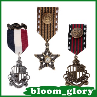 [bloom] 3 pzs Broche/mezclador de medallas de medalla/Pin/mariposa/hombre