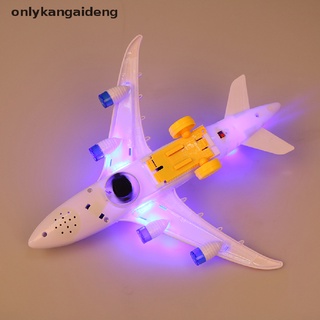 onlyka plástico airbus a380 modelo avión eléctrico flash luz sonido niños juguetes co