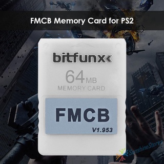 (momodining) fmcb mcboot tarjeta de memoria 64mb gratis mc boot v1.953 tarjeta para sony ps2 playstation 2 consola de juegos