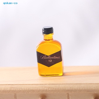 qnkan Portátil Mini Whisky Casa De Muñecas Botella De Vino Decoración Del Hogar Para El Entretenimiento (3)