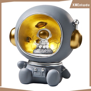 estatua astronauta espacio hucha spaceman luz nocturna decoración coleccionable (9)