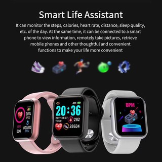 Smartwatch inteligente y68 D20/música/papelería/visor y Bluetooth USB y Monitor cardiaco (5)