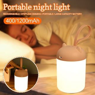 Trouvaille1_pequeña luz de noche LED recargable USB mesita de noche bebé luz de lactancia dormir protección ocular luz