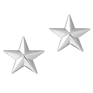 2 piezas de moda bling silver star broche insignia traje clip camisa solapa collar pines