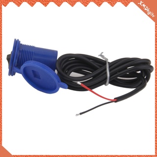12v impermeable usb cargador de motocicleta coche enchufe de alimentación con interruptor azul (2)