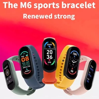 ready stock xoss m6 mi6 m5 smart watch bluetooth 4.2 impermeable/deportes con soporte magnético
