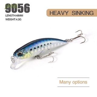 JANE Multicolor Sinking Minnow Baits Useful Minnow Lures Fish Hooks Crankbaits Tackle Outdoor 48mm/4.8g Winter Fishing