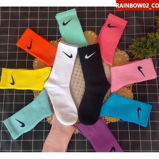 Promotion Calcetines de algodón cómodos y cálidos de varios colores Nike rainbow02_co