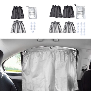Pophouse 2/4 piezas parasol para ventana de coche, protección UV con ventosa