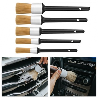 Detailing Brush Boar Hair Bristle Auto Detailing Brush Set Comfortable(Productos al contado) (1)