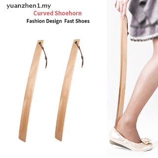 Zhen - cuernos de zapato (38 cm, mango largo, Unisex, madera, forma de cuchara, zapato, flexibles).