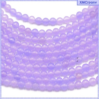 redondo violeta púrpura jade cuentas joyería pulsera fabricación de piedras preciosas sueltas 15.5\\\\»