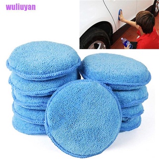 [wuliuyan] 1 esponja de espuma polaca de coche aplicador de limpieza de microfibra almohadillas de encerado detallando