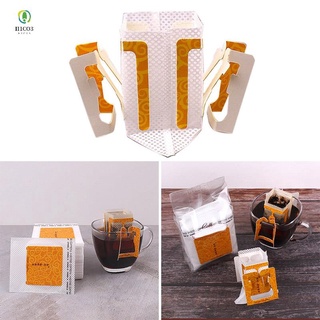 100 bolsas de filtro de café diy desechables colgantes de oreja goteo bolsas de café