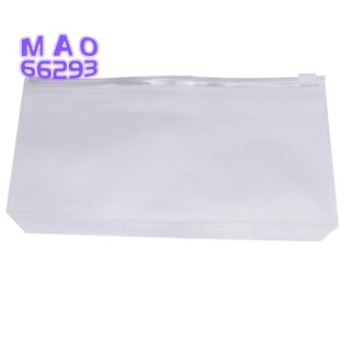a6 6 agujeros carpeta bolsillos transparente pvc carpeta sobres cremallera carpeta bolsas para cuaderno a6 carpeta, impermeable