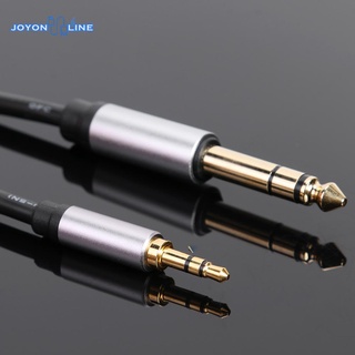 cable auxiliar chapado en oro de 3.5 mm a 6.35 mm macho a macho para amplificador (1)