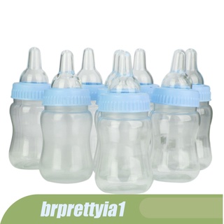 [BRPR1] Pequeñas botellas de leche de alimentación bebé ducha bautizo favores decoración de fiesta azul